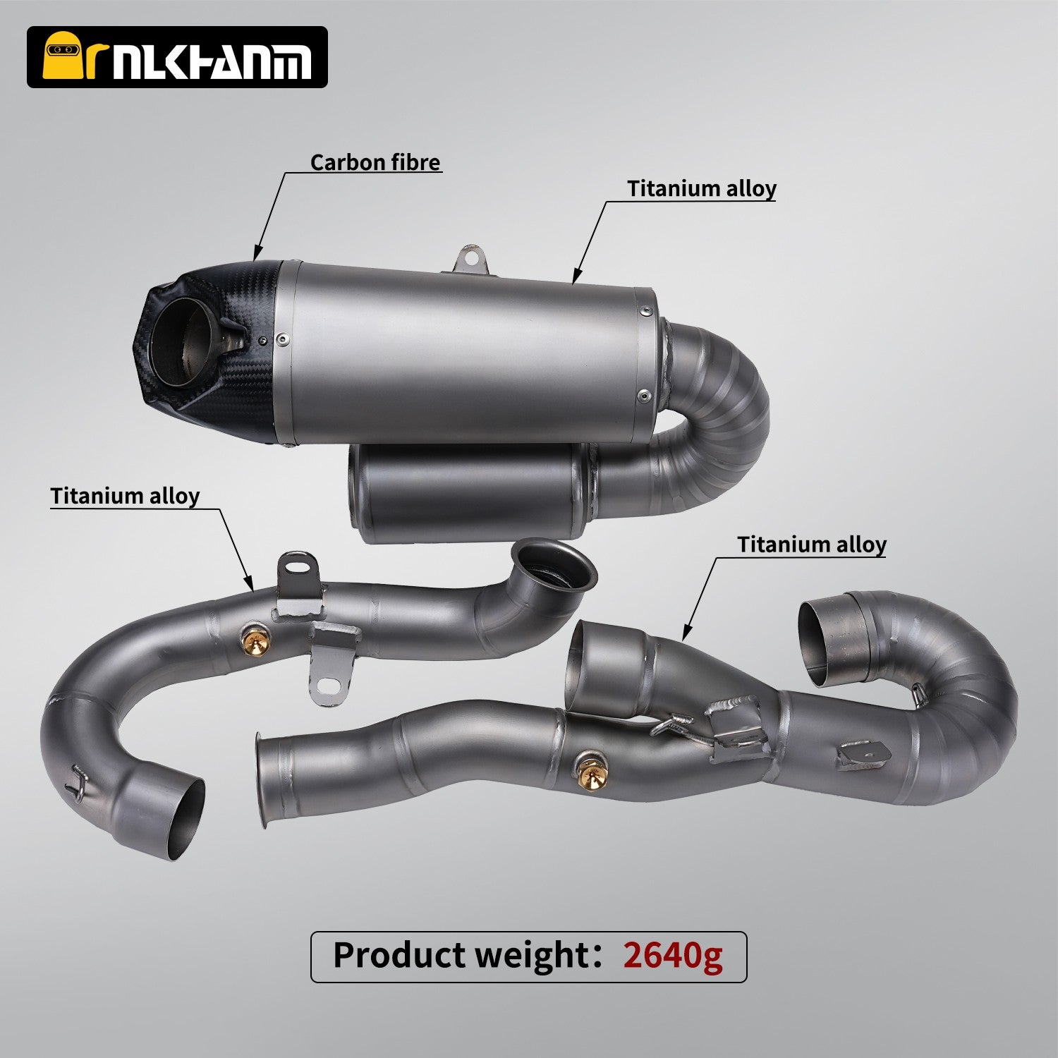 For Panigale V4 V4S Motorcycle exhaust system ti alloy modification muffler for Panigale V4 V4S Street Fighter V4 V4S 2025+