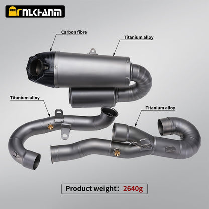 For Panigale V4 V4S Motorcycle exhaust system ti alloy modification muffler for Panigale V4 V4S Street Fighter V4 V4S 2025+