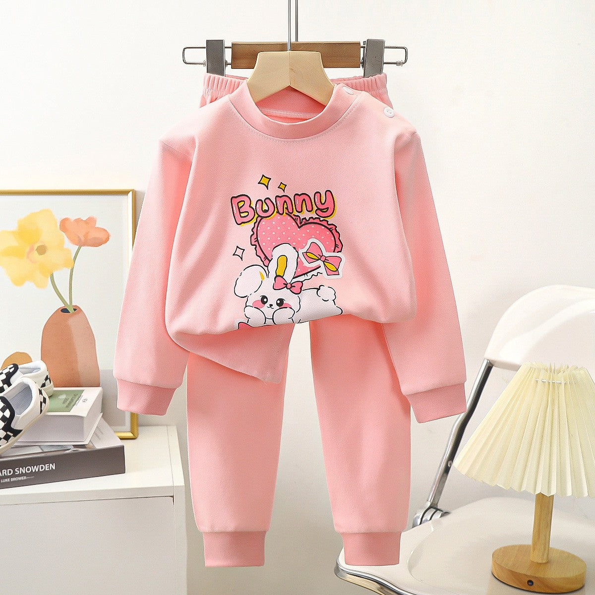 Cute Minnie Little Girl's Set 2024 Children's Cartoon baby girls clothes Spring Baby boys clothes Toddler Print kids clothes Set