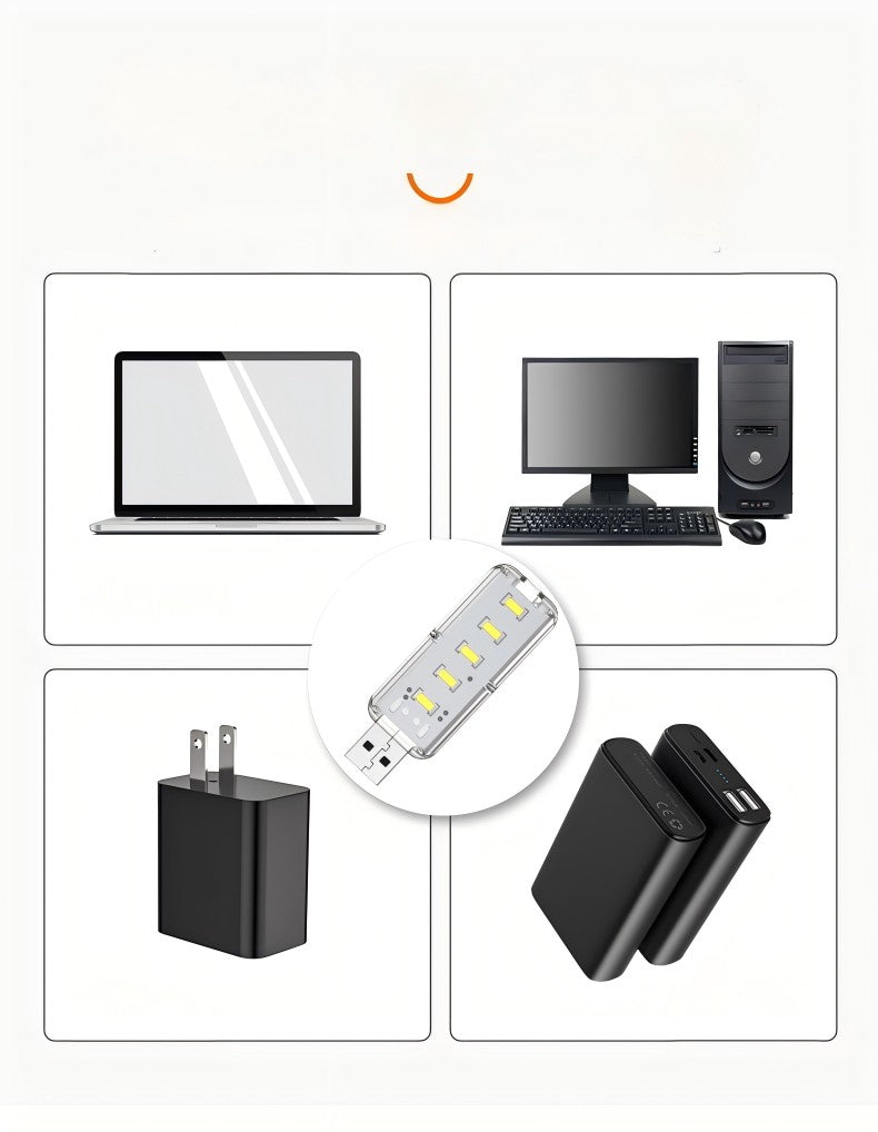 10LEDs USB Touch Dimming Night Light 5V Portable 3000K/6500K Bulb for Bedroom Study PC Laptop Mobile Power Bank Plug in Lighting