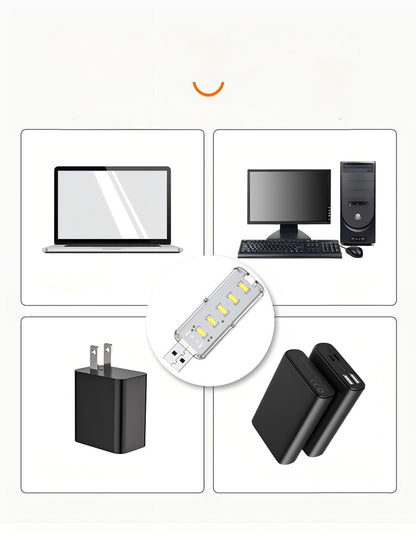 10LEDs USB Touch Dimming Night Light 5V Portable 3000K/6500K Bulb for Bedroom Study PC Laptop Mobile Power Bank Plug in Lighting