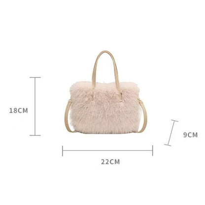 Solid Zipper Women's Shoulder Bags Ladies Bags on Sale 2024 High Quality Winter Milk Cotton Women's Handbags Fashion Soft Bolsos