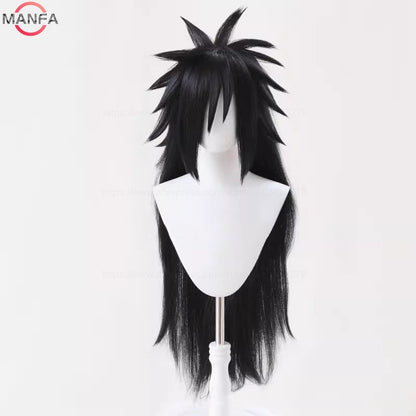 Perucas de Cosplay Uchiha Madara Longas Resistentes ao Calor Cabelo Sintético Perucas de Anime de Jogo + Touca de Peruca