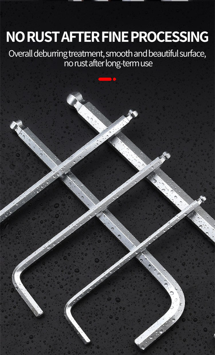 Conjunto de 9 Chaves Torx Estrela, Kit de Chaves Allen, Chave Hexagonal, Chave de Boca em Flor de Ameixa, Chave de Fenda Estrela Tipo L com Ponta Dupla, Ferramenta Manual de Reparo