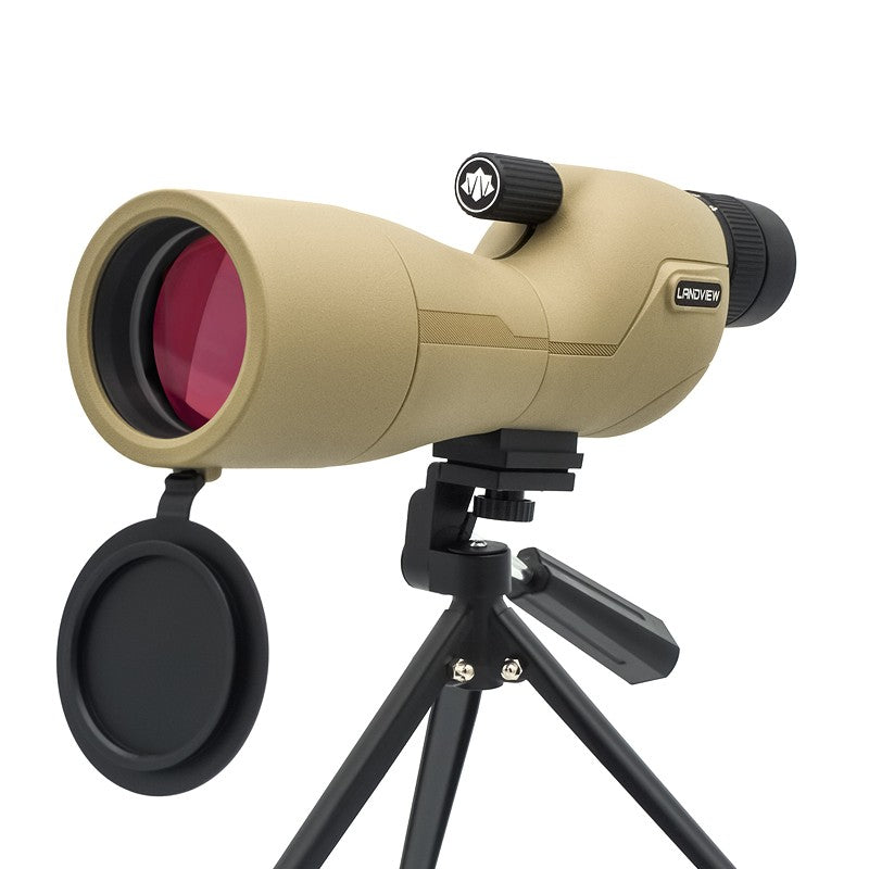 Telescópio Terrestre HD 25-75x60 com Zoom Potente, À Prova D'água, Prisma BAK4 de Longo Alcance para Equipamento de Acampamento com Tripé