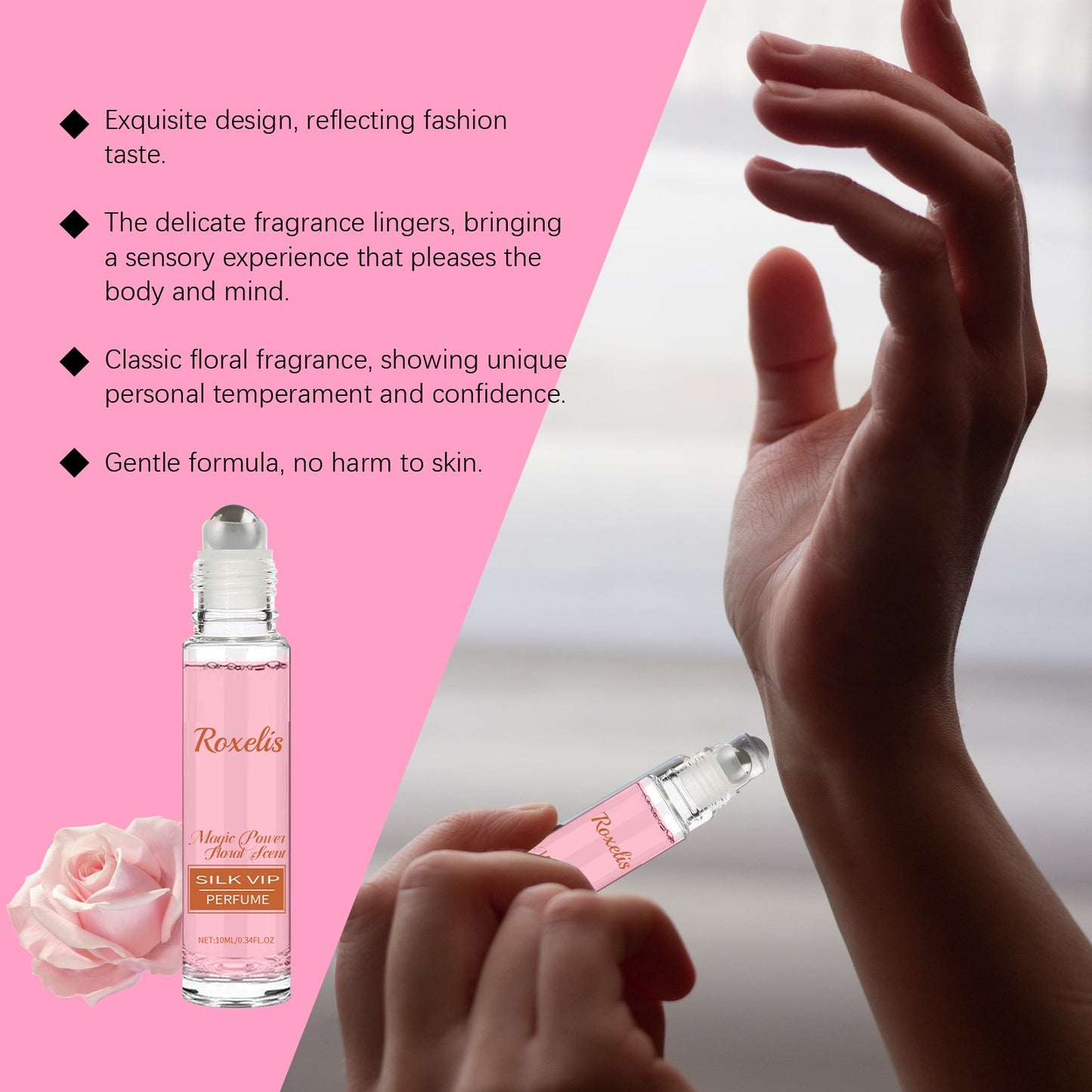 Roxelis Ball Floral Perfume Last Fragrance Portable Perfume Charming Charm Perfume Pheromone Fragrance Perfume Charm Fragrance