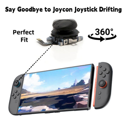 GINFULL TMR Effect Joystick New White Black For NS2 Switch 2 Controller 3D Analog Stick For Joy-Con 2 Replace Left Right Rocker