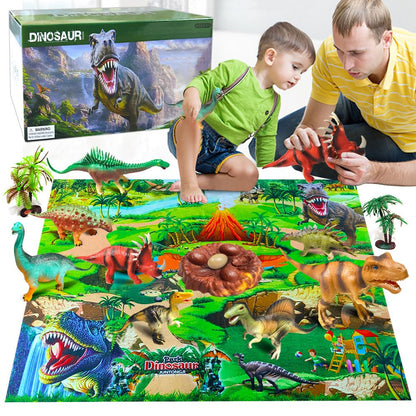 Brinquedo de Dinossauro Criando um Conjunto de Selva de Animais Dinossauros Minifigura Escavação de Dinossauros Brinquedos Educacionais Infantis para Meninos Presente