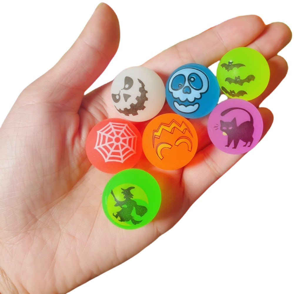 10-50Pcs Halloween Theme Party Outdoor Flexible Ball for Halloween Christmas Carnival Kindergarten School Gift Prize Filler Pack