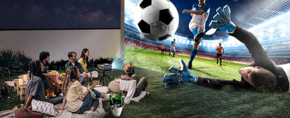 Projetor LED ULTIMEA Nativo 1080P Full HD 4K WiFi Bluetooth com Foco Automático, PK DLP Vídeo Projetor Smart Home Theater