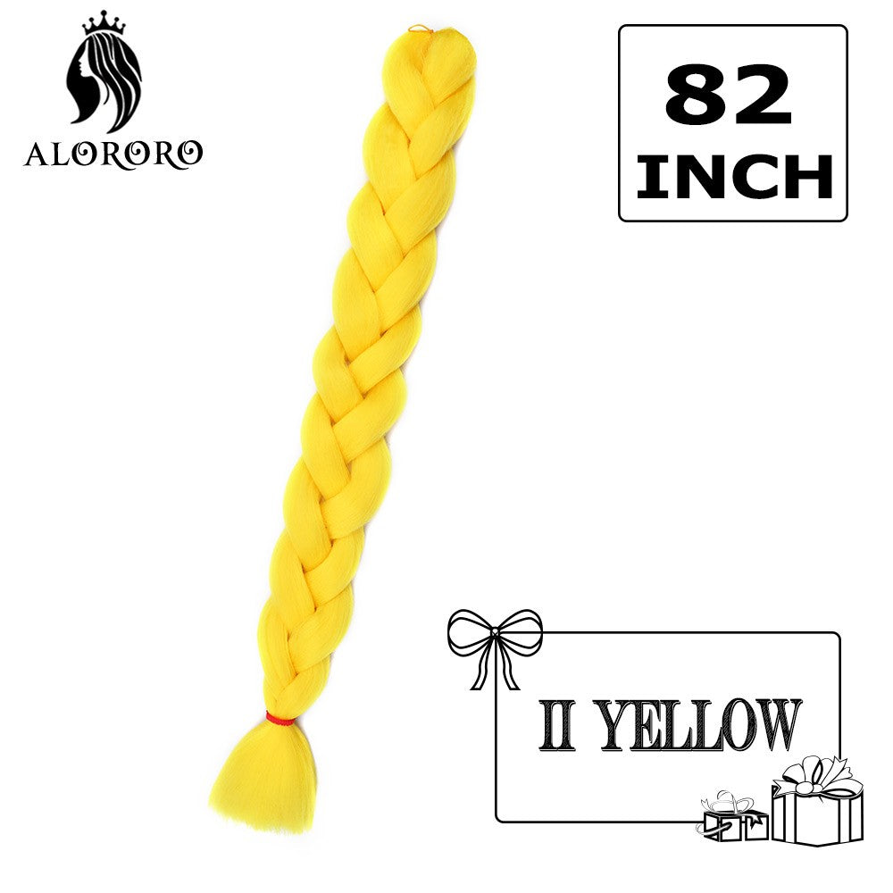 Cabelo Trançado Sintético Jumbo Alororo 82 polegadas Cabelo Falso Africano Fibra de Alta Temperatura Roxo Vermelho Extensões de Cabelo para Mulheres