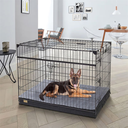 Cama Ortopédica Grande para Cães, Almofada Impermeável para Animais de Estimação, Colchão para Animais de Estimação 2 em 1, Cama de Caixa para Cães com Capa Removível e Lavável, Uso Interno e Externo