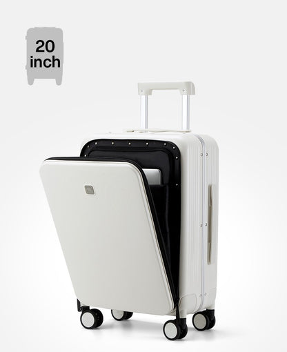 Hanke New Design Luggage Business Travel Suitcase Carry On Boarding Cabin Trolley Case PC Material Rolling Spinner Wheels