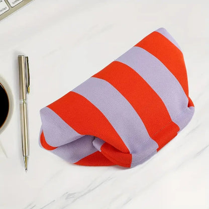 New Summer Beach Clutch Bag Women Contrast Color Crochet Handbag Knitting Dumpling Clutch Lady Cute Cloud Casual Colorblock Bag