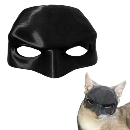 Máscara de Gato Morcego Vingador Preta Máscara Fofa de Super-Herói Gato Morcego Halloween Cosplay Fantasia de Halloween para Pets Gatos Suprimentos para Pets XS-L