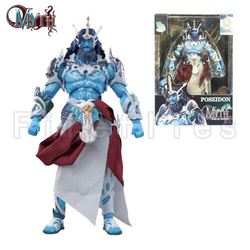 Shinfu Toys Boneco Articulado 1/12 Deuses do Mito Zeus Hades Poseidon Anime Para Presente
