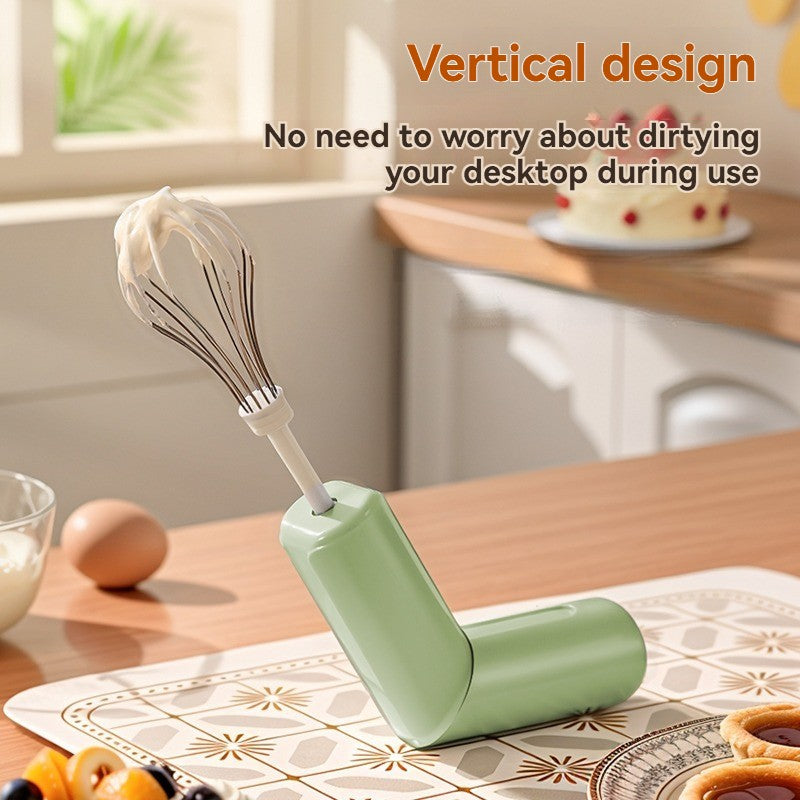 Batedor de Ovos Portátil Elétrico Sem Fio Recarregável USB Mixer Dobrável Automático com Engrenagem Ajustável Utensílios de Cozinha Domésticos