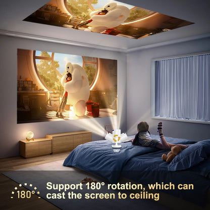 Salange HY300 Ultra Projector Update HY300 4K Android11 Wifi6 Allwinner H713 BT5.4 1080P 1280*720P Home Theater Outdoor Portable