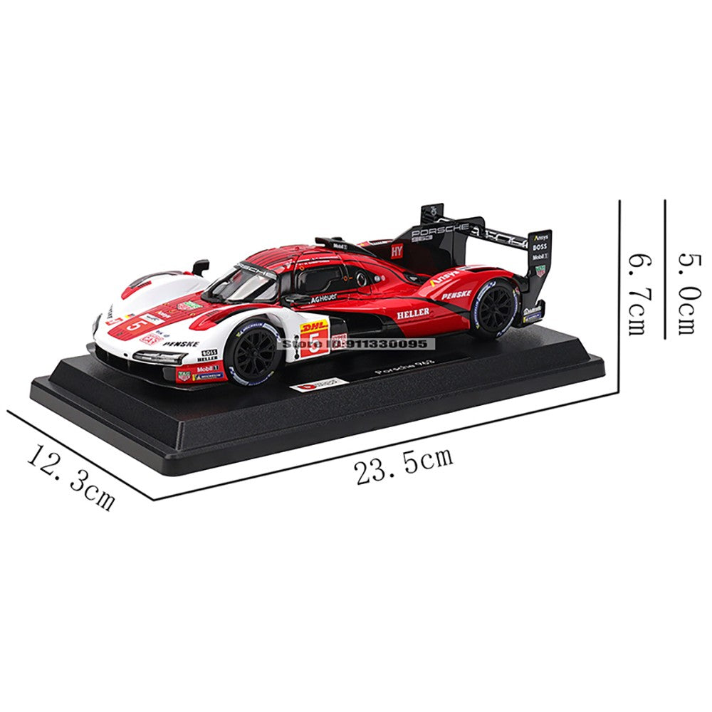 Bburago 1:24 Porsche 963 24 alloy racing car Alloy Luxury Diecast Car Model Toy Collection Gift Multiple styles to choose from