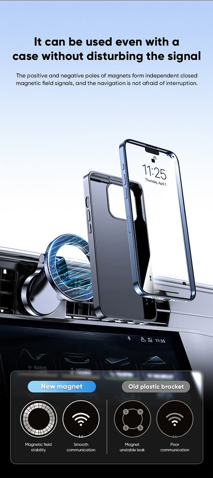 Suporte para telefone veicular 1080 Magsafe Suporte móvel para o carro Suporte para celular no carro para iPhone 17 16 Pro Max Plus