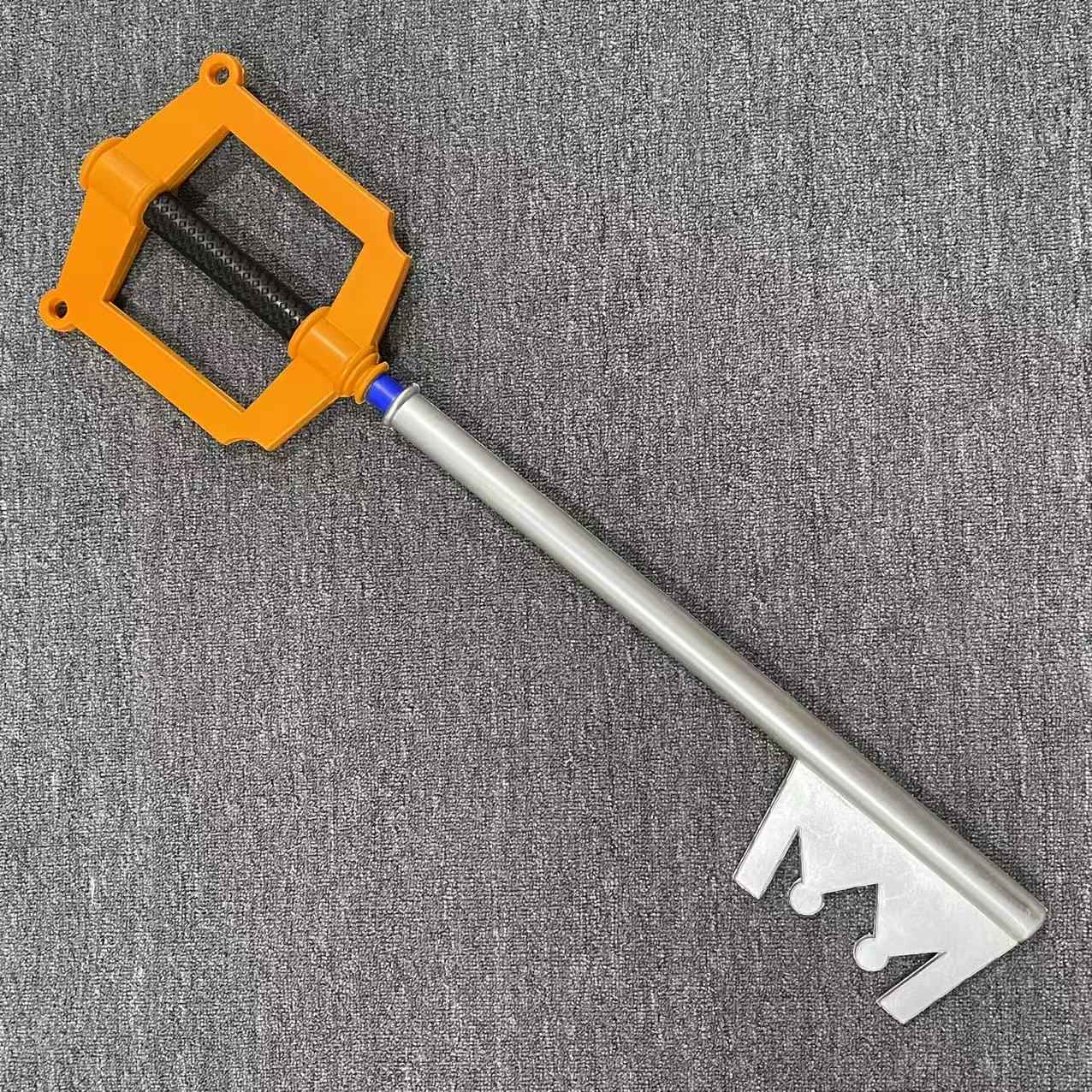 34inch PU Kingdom Hearts Katana Sora Yellow Key Sword Anime Cosplay Knife Real Size Japanese Katana Original Samurai Sabre Toy