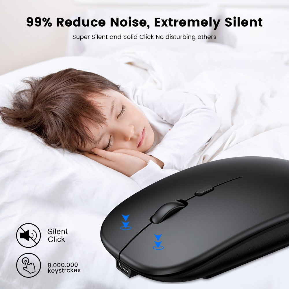 Rechargeable Wireless Mouse Bluetooth Mouse Computer  Ergonomic Mini Usb Mause 2.4Ghz Silent Macbook Optical Mice For Laptop Pc