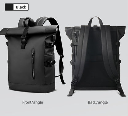 Heroic Knight Travel Backpack Woman Fashion Roll-Top Backpack Waterproof School Bag Large Capacity Business Men Laptop Backpack