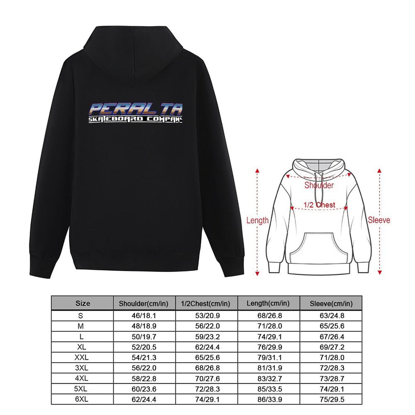 Peralta Skateboard Company Logo Hoodie anime clothes men's sweat-shirt men wear blouse man hoodie