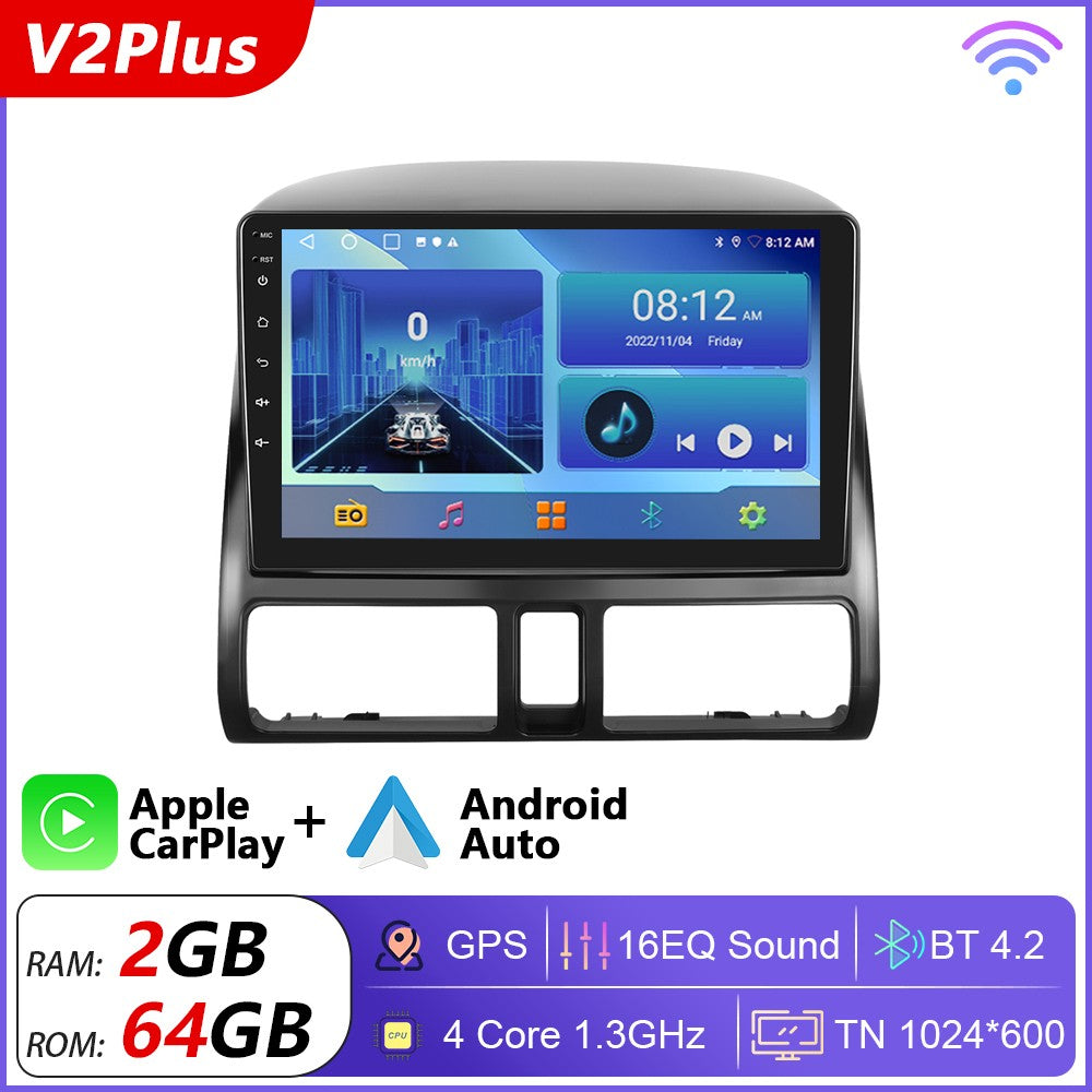 Podofo 2 Din Android Car Radio Multimidia Video Player For Honda CRV 2002-2006 GPS Navigation 2din Carplay Auto Stereo No DVD