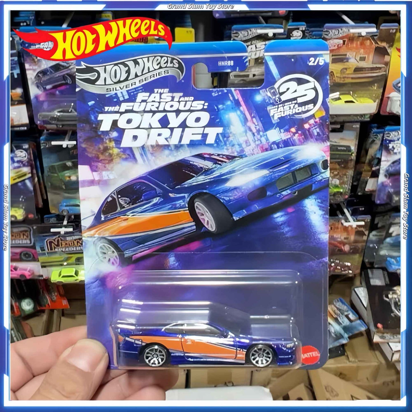 New Hot Wheels Silver Series Fast & Furious Tokyo Drift Set Nissan/Monte Carlo/Road Runner 1:64 Model Diecast Vehicle Cars toys