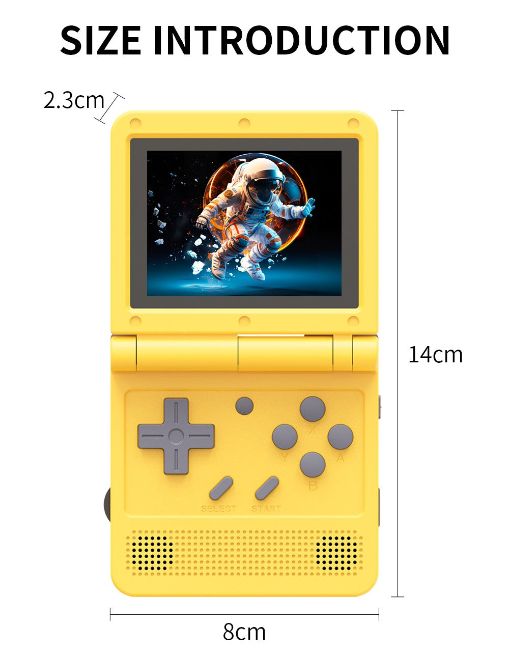 V90 3.0-inch IPS Screen Retro Portable Flip Handheld Control Game Console  55G Open Source Linux  Gifts