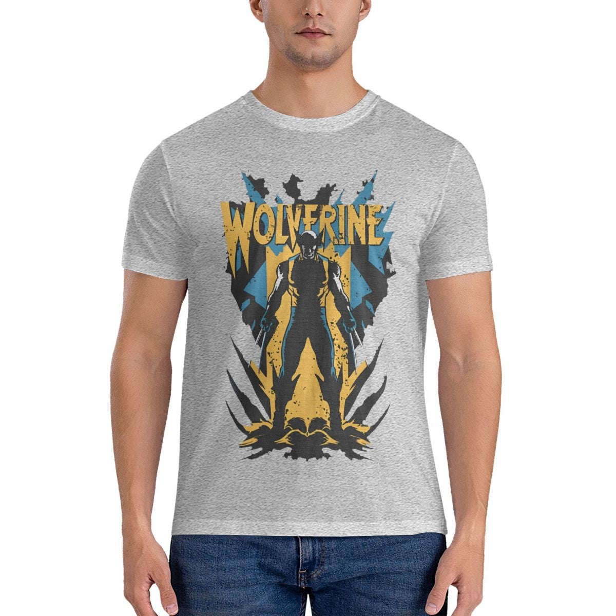 Wolverine Unleashed Men's T Shirts Deadpool And Wolverine Leisure Tee Shirt Short Sleeve Crew Neck T-Shirts Pure Cotton New