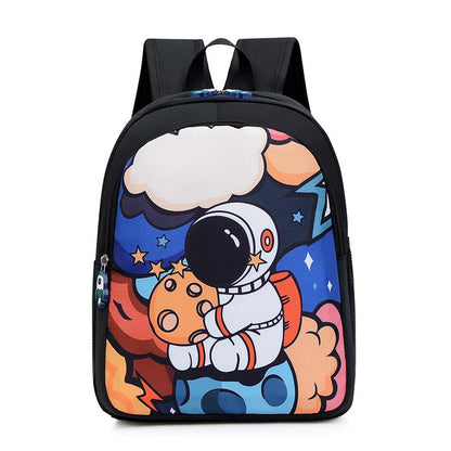 Astronaut Cartoon Children's Backpack 3D Stereo Large Capacity Waterproof Boy Kindergarten Backpack Birthday Gift