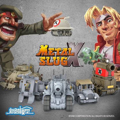 Kit de Modelo Em Estoque, Novo Lançamento, Série Metal Slug X - Tanque/Aeronave/Caminhão Diy em Pequena Escala com Miniaturas de Soldados