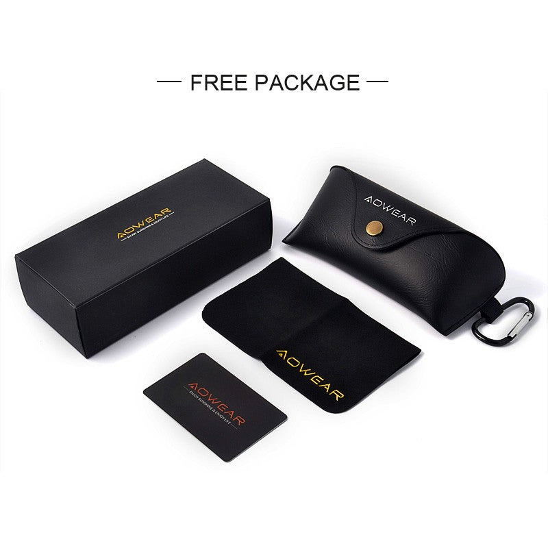 Óculos de Sol Masculino AOWEAR de Aviador Polarizado Espelhado Para Homem HD Dirigir Piloto Óculos de Sol lunettes de soleil homme