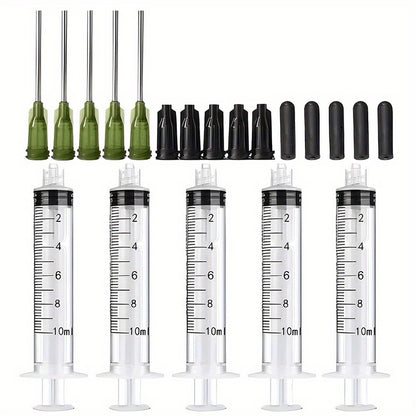 Conjunto de 20 Agulhas Dosadoras - Seringa Multiuso, Material Durável, Com Tubo de Agulha, Agulha, Silicone