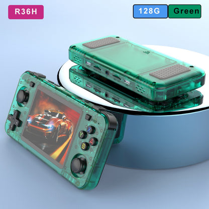 BOYHOM New Handheld Game Console 3.5-inch IPS Screen Linux RK3326 Retro Video Games Player 3000 mAh 64G