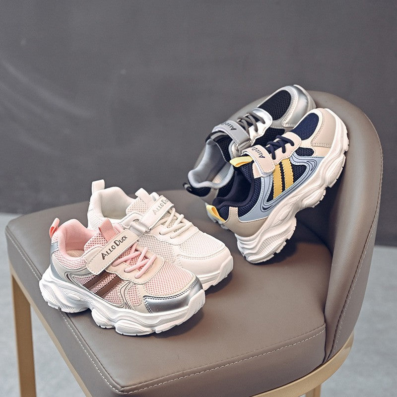 2025 Spring Autumn New Boys Kids Sport Shoes Girl Baby Toddler Mesh Breathable Casual Running Shoes Soft Soled Children Sneakers