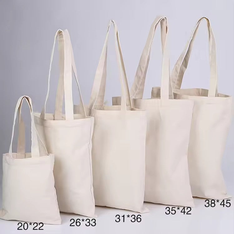 Wholesale Custom 50pcs/Lot Reusable Cotton Grocery Shopping Bags Printed logo High capacity Canvas Tote Bag