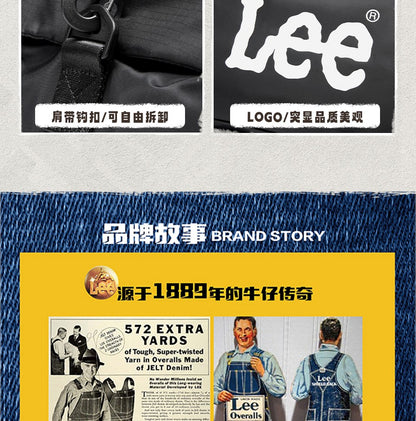 LEE Business Fitness Travel Bag Large-Capacity Shoulder Bag Men Women Duffle Bag Waterproof Oxford Leisure Traveling Sports Use