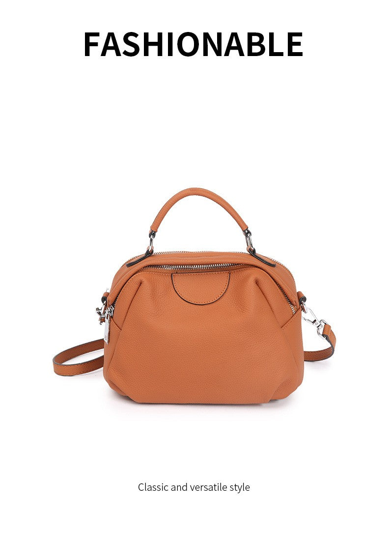 Genuine Leather Women's Bag 2026 New Luxury Designer Handbags Women High Quality Cowhide Shoulder Bag Versatile Crossbody Bags