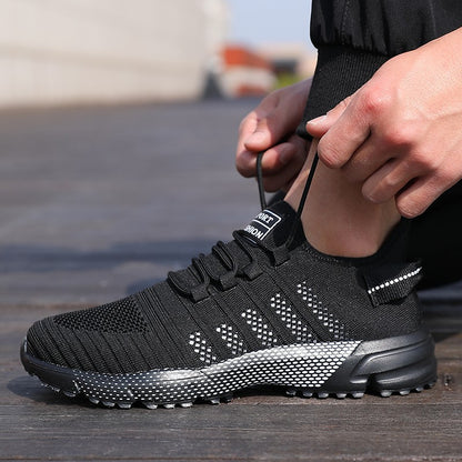 Tênis Masculino Casual Malha Leve Respirável Solado Macio Sapatos de Corrida Slip-on Masculino Sapatilhas Mocassins Calçados Esportivos Zapatos Hombre