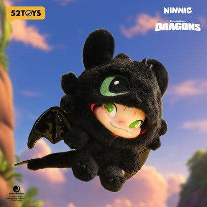 52TOYS NINNIC & TOOTHLESS Pelúcia Edição Limitada, Altura: 17cm/6,7 polegadas