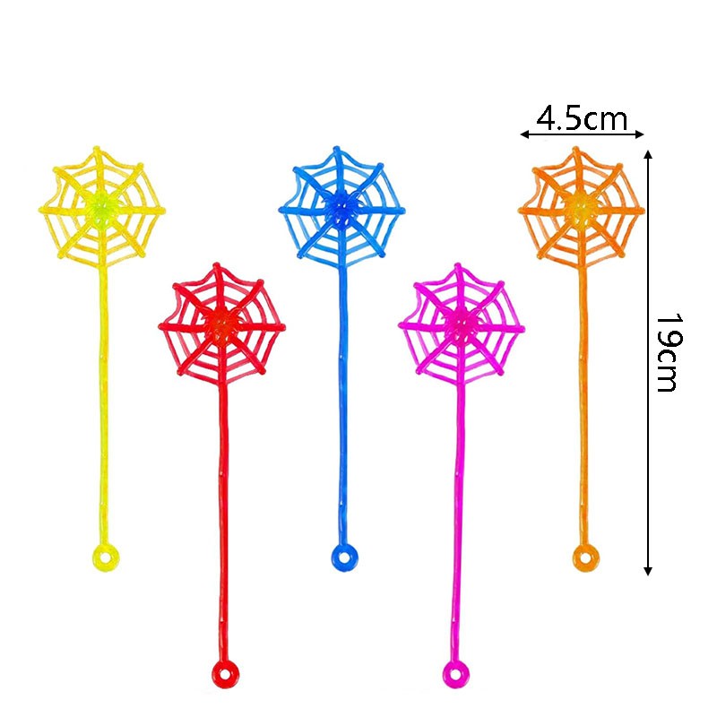 10-30pcs Sticky Hands & Spider Web Toy Stretchy Stress Relief Fidget Toys for Adult Birthday Favor Halloween Gift Supplies