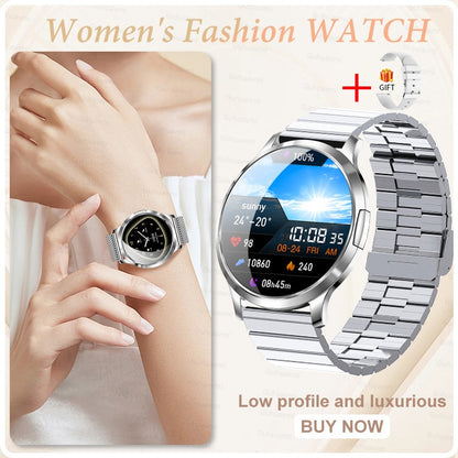 2026 New NFC Smart Watch Women 7.3mm Ultra-Thin 1.32" AMOLED HD Screen Sport Fitness Bluetooth call Luxury Smartwatch Women Gift