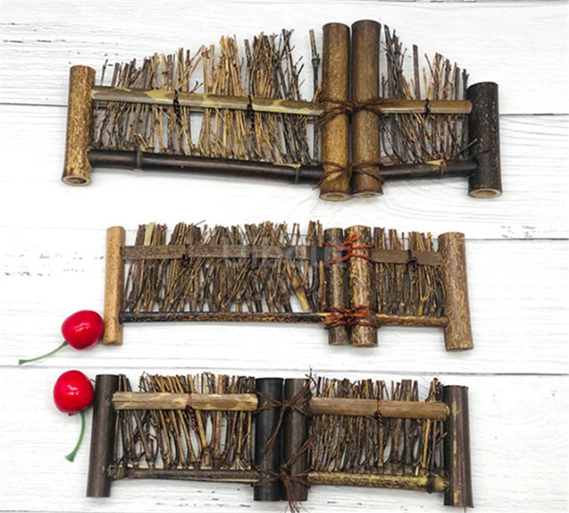 Japanese Korean fence plate Cuisine Sushi Boats Bamboo Creative Exquisite Sushi Tools Vintage bamboo sushi dish bamboo fence