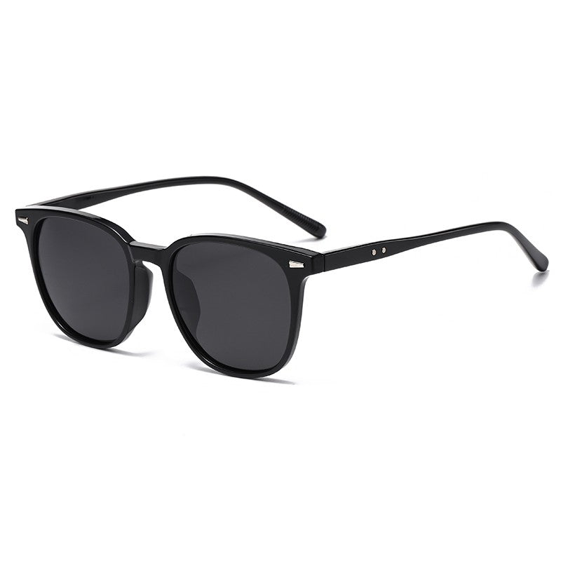 2025 New Ultra Light Square Black Face Enhancing Sunglasses With Trendy Natural Color And Uv Resistant  Sunglasses 3069