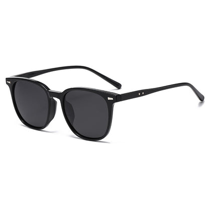 2025 New Ultra Light Square Black Face Enhancing Sunglasses With Trendy Natural Color And Uv Resistant  Sunglasses 3069