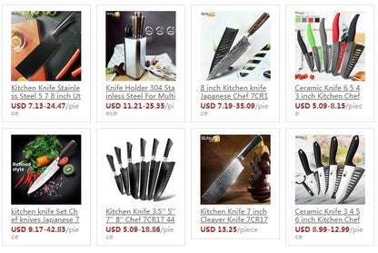 Ceramic Knives Set for Kitchen 3 4 5 6inch Chef Knife Anti-slip Handle Rustproof Blade Fruit Vegetable Slicer Paring Cook Cutter
