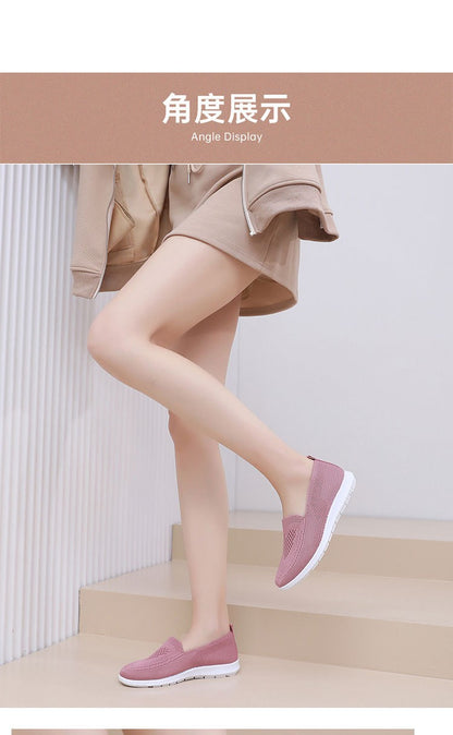 Asgard Women's Casual Flats Shoes Outdoor Lightweight Walking Shoes Summer Comfortable Breathable Mesh Shoes New Hollowing Shoes